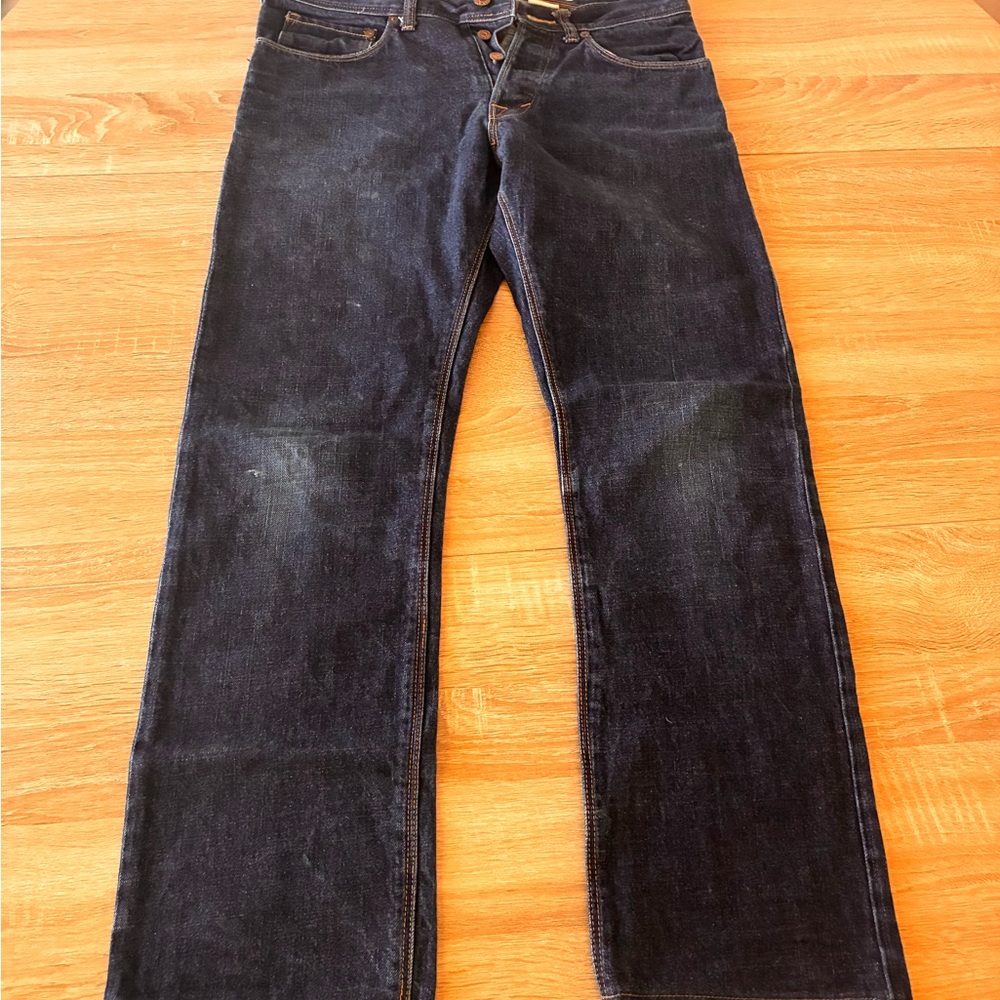 Men's Dark Blue Jeans - Picture 2 of 4